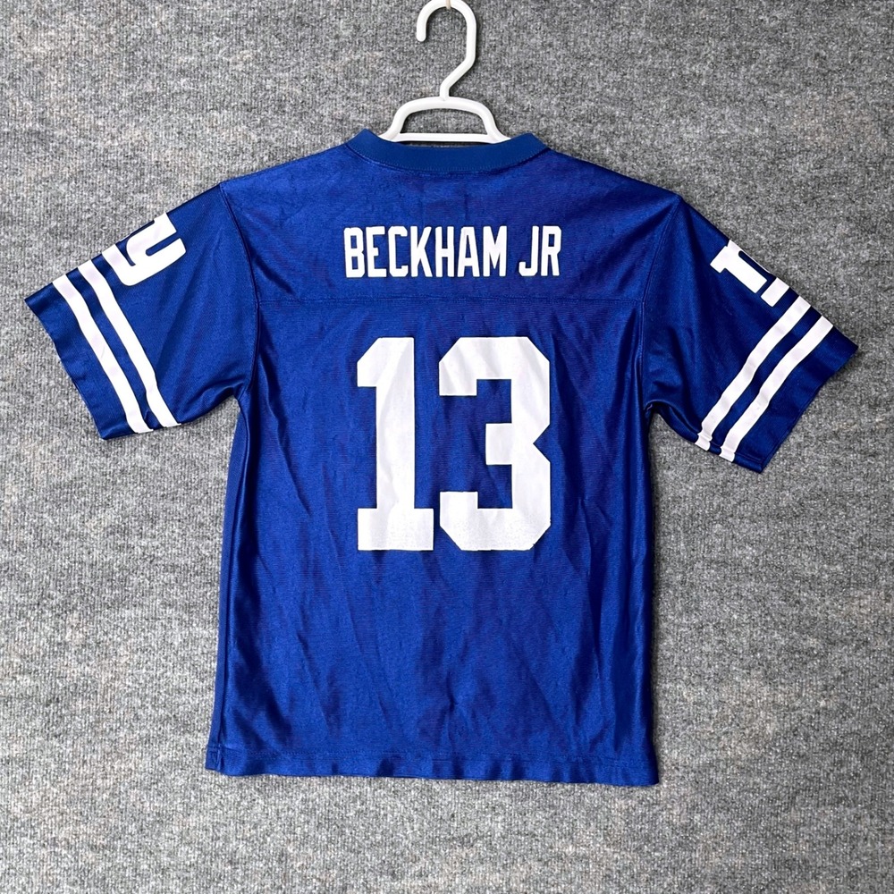 NFL Team Apparel New York Giants Odell Beckham Jr 13 Youth XL Jersey Blue